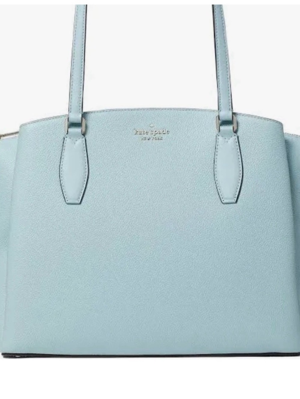 kate spade | Large Monet 3-Compartment Pebbled Leather in  Blue